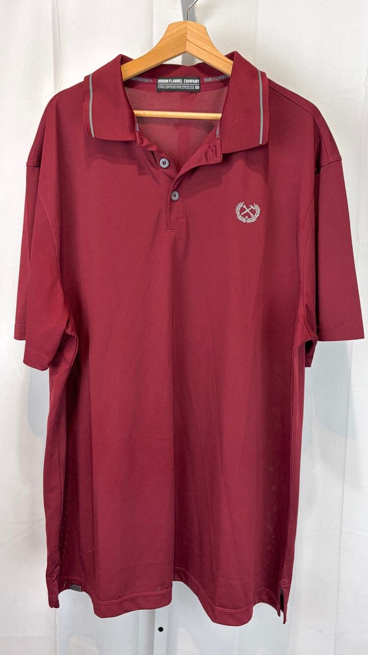 DIXXON FLANNEL CO Mens D Sport Polo Shirt Short Sleeve Red Size 3X